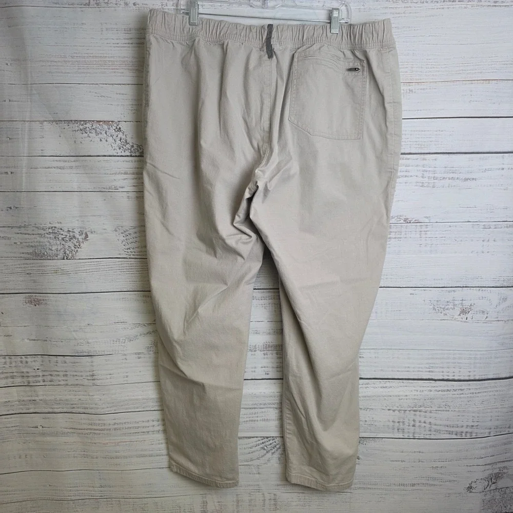 LL Bean Mens XXL 32 Inseam Explorer Ripstop Cargo Pants Khaki Comfort 513220